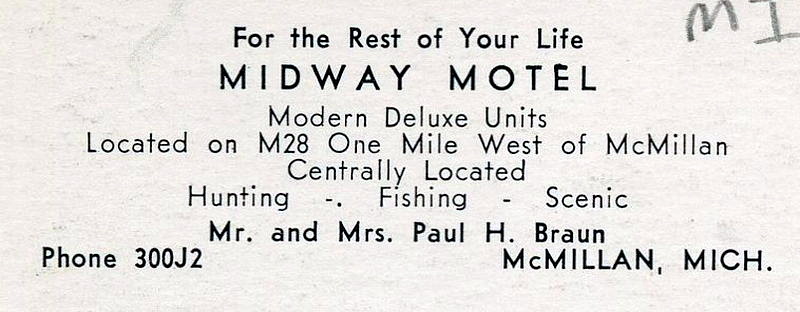 Northern Retreat (McMillan Motel) - Vintage Postcard (newer photo)